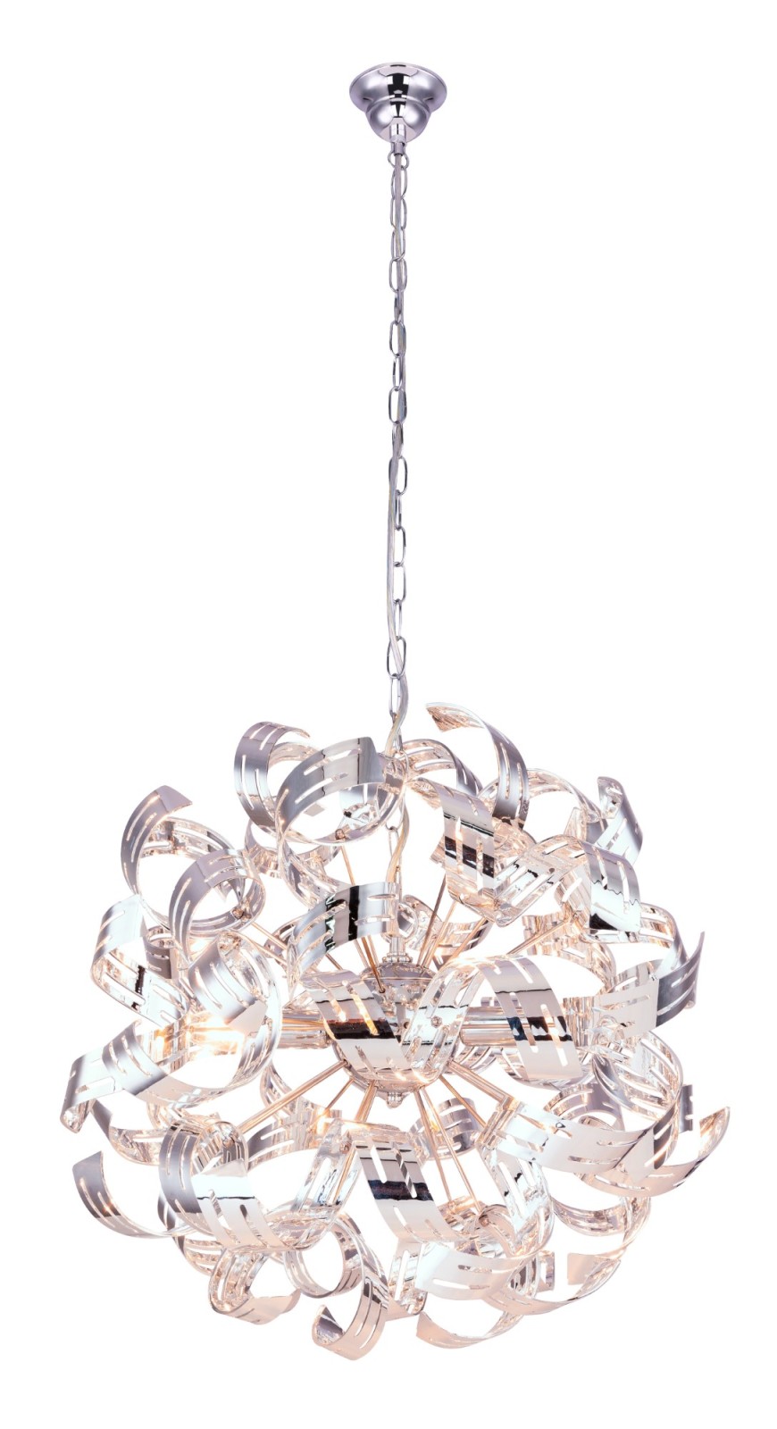 Pendelleuchte - chrom - 4-flammig - 125 cm