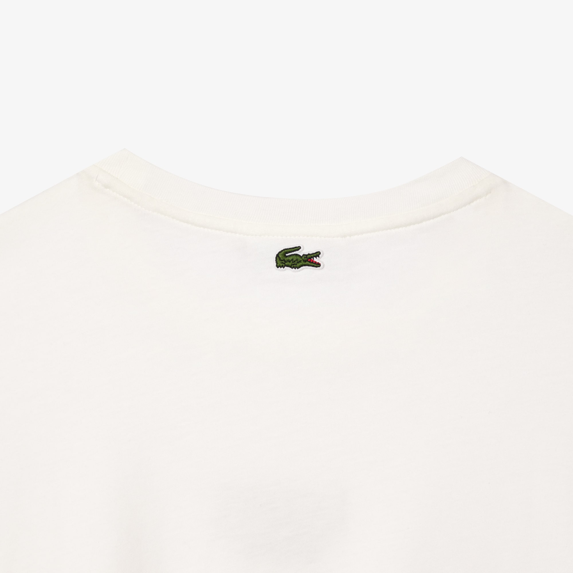 T-shirt en jersey de coton imprimé Lacoste T-Shirts - Blanc - Lacoste - Femme