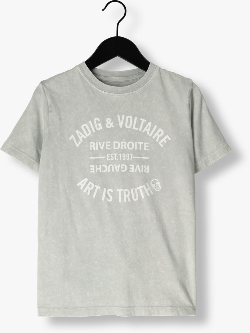 ZADIG & VOLTAIRE lichtgrijze zadig & voltaire t-shirt x60089