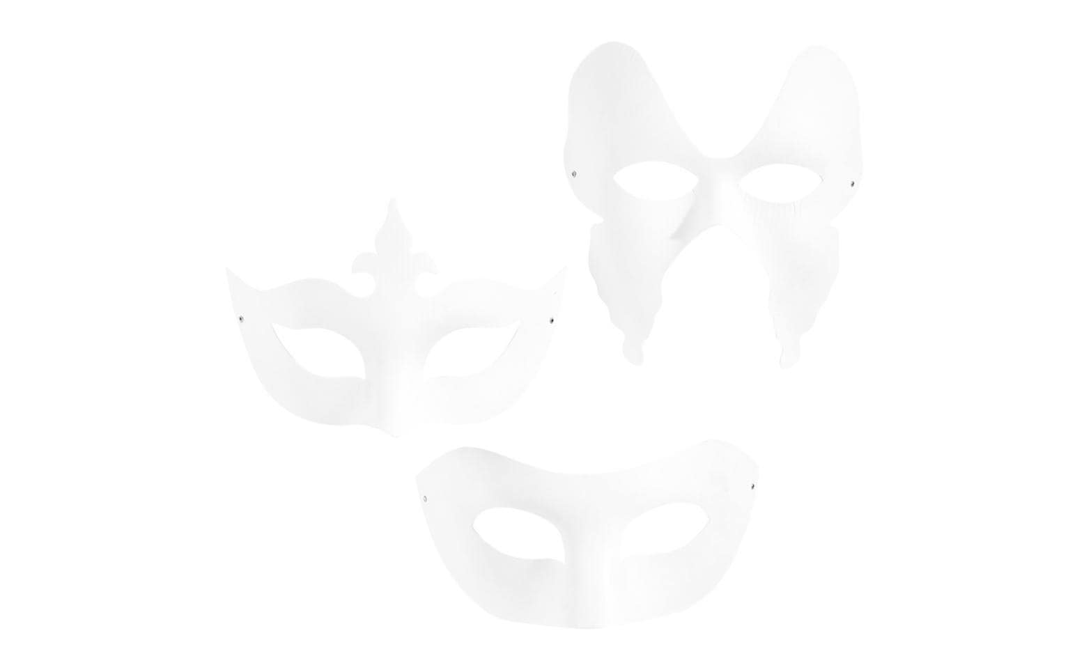 Maske Theater, 12Masken zum Anmalen