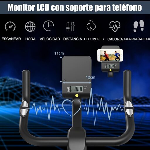 Bicicleta ergométrica Costway com resistência magnética