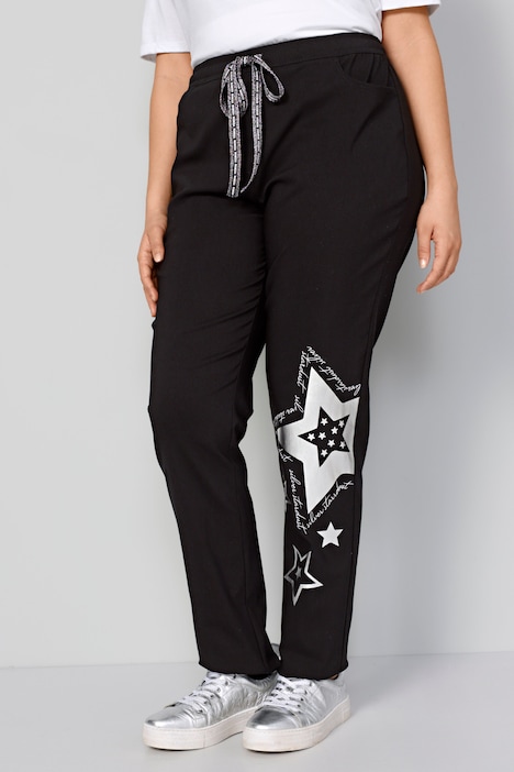 Jogginghose, Metallic-Stern, Elastikbund