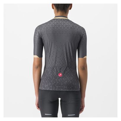 Maillot Manches Courtes Femme Castelli Pezzi Gris Foncé