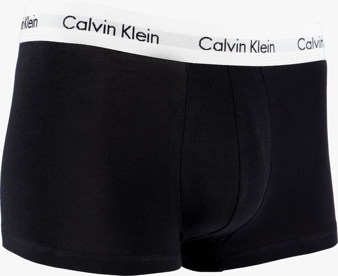 CALVIN KLEIN UNDERWEAR zwarte calvin klein underwear boxershort 3-pack low rise trunks