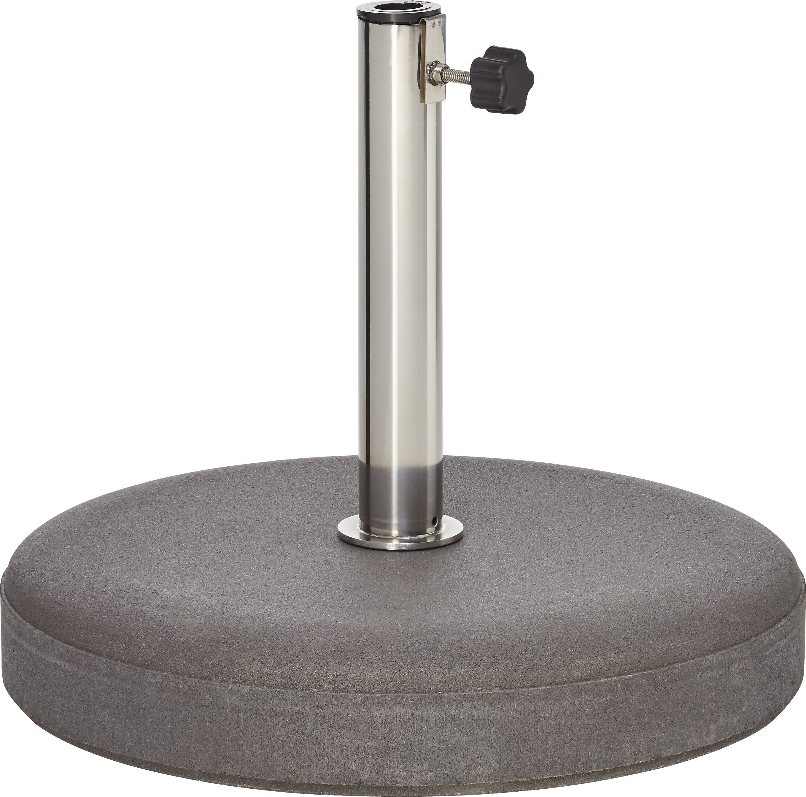 CONCRETE Betonsockel 27kg anthrazit - Betonoptik / H: 38.5 cm