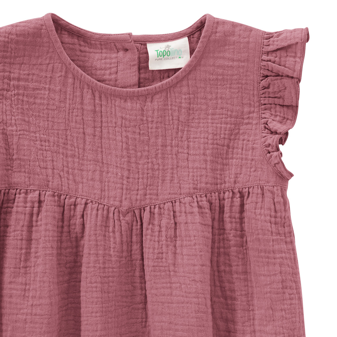 Topolino Pure Collection Mädchen T-Shirt aus Musselin dunkelrosa