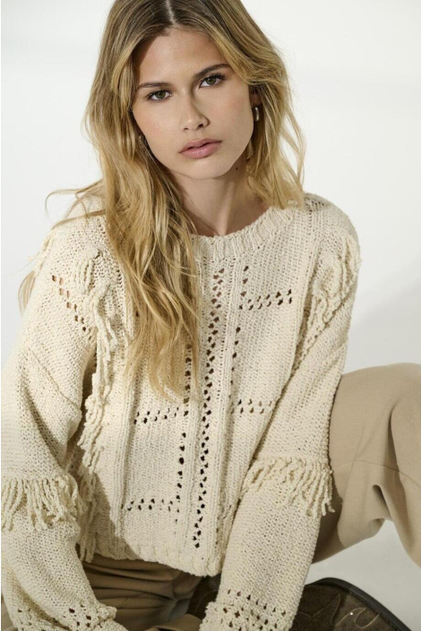 Only beige dames trui