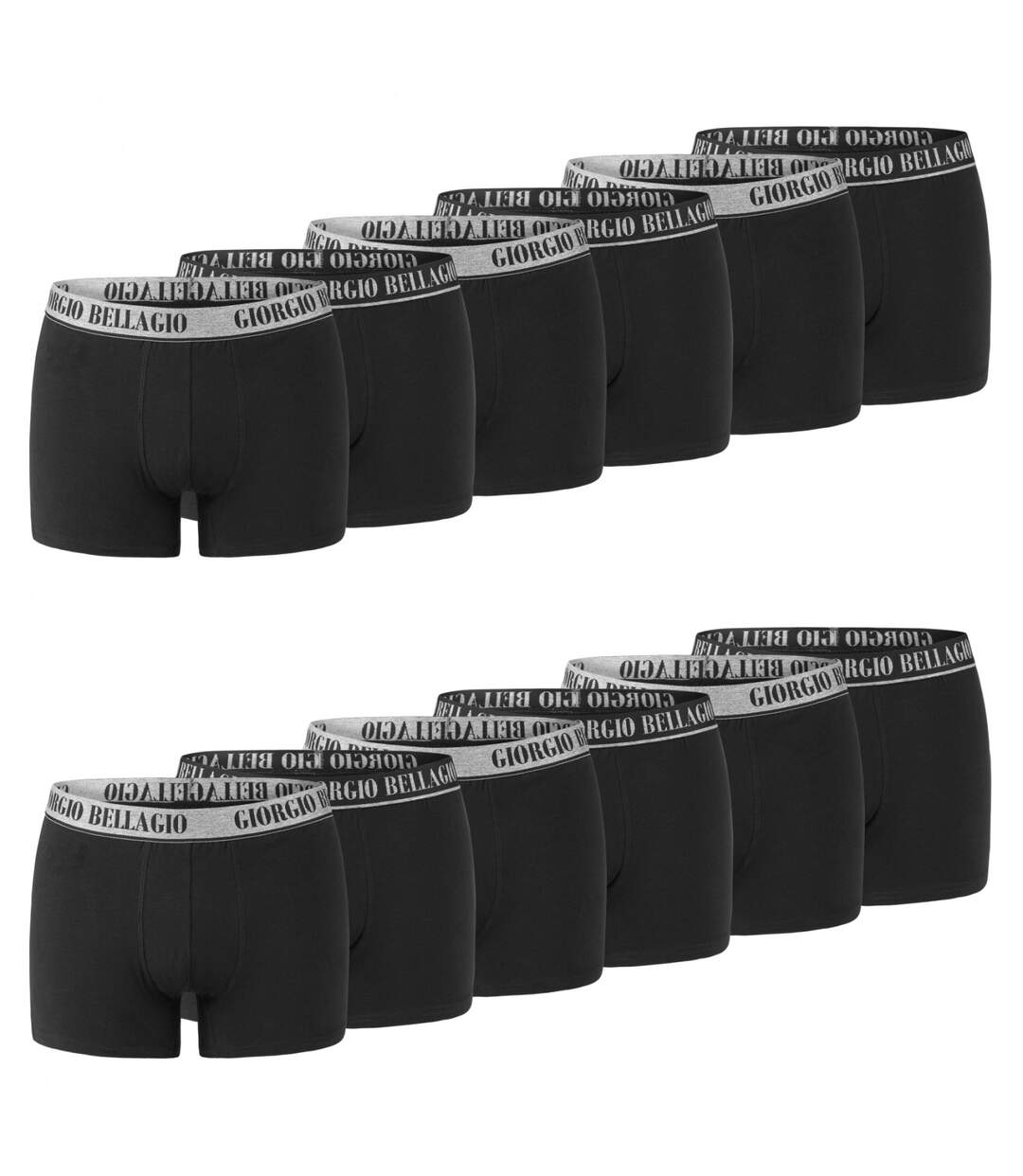 Caleçon Homme Coton, Boxer Homme, Hypoallergénique, Durable (Lot de 12)