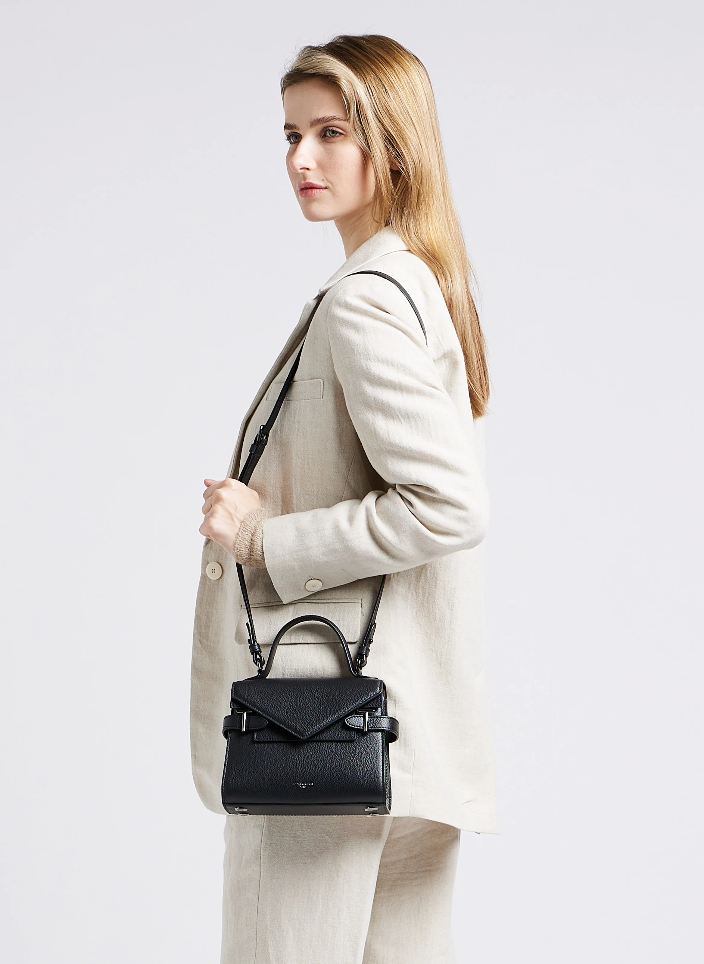 EMILIE - Sac à main en cuir | Noir