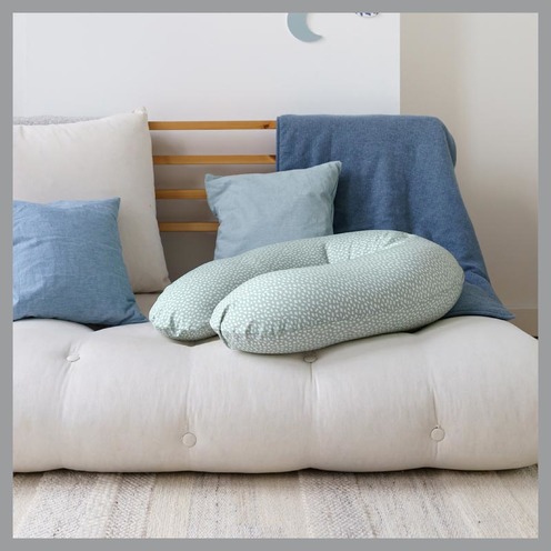 Coussin de maternité Doomoo Buddy Cloudy Kaki - BABYMOOV