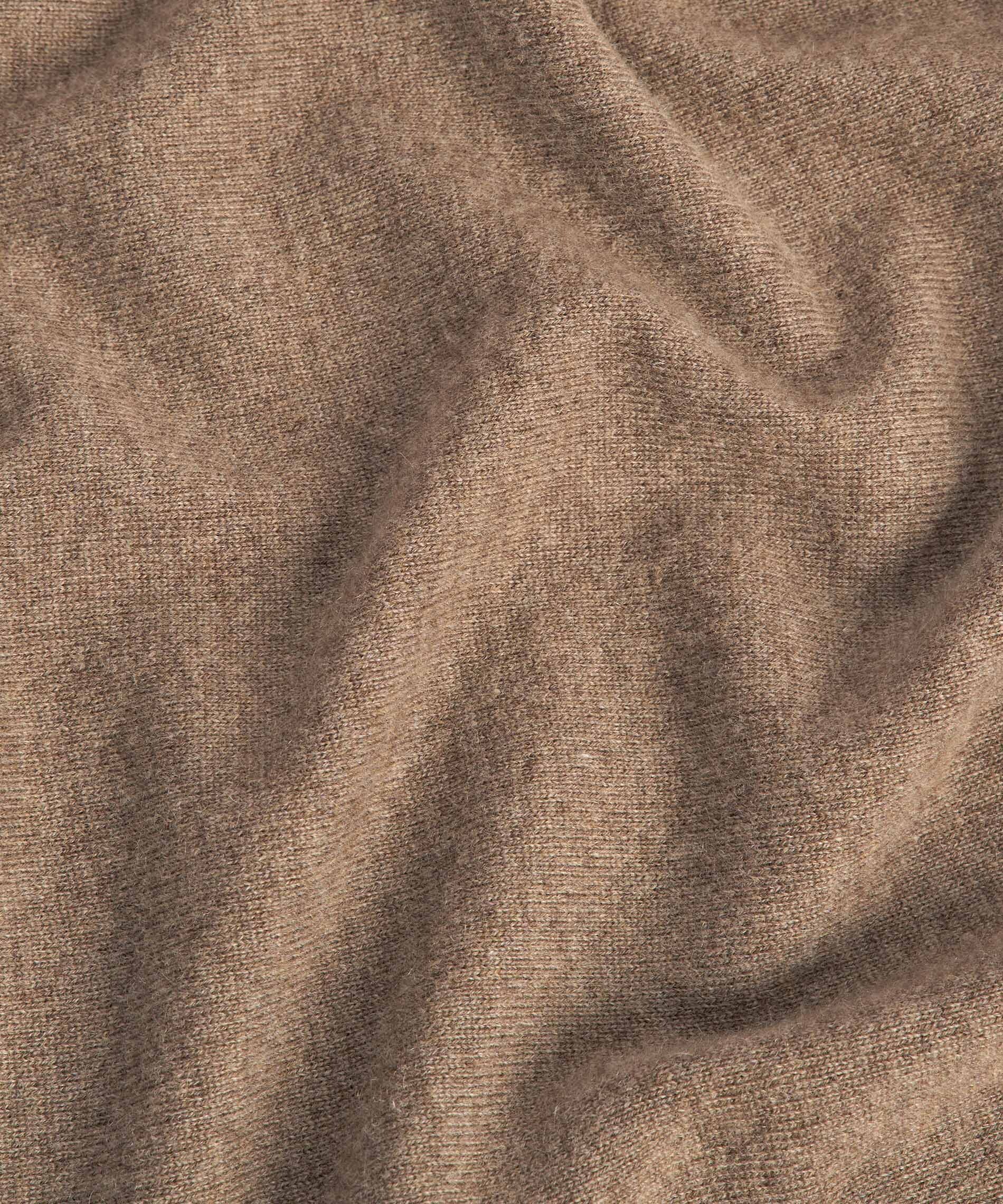 Pull col v en cachemire | Marron