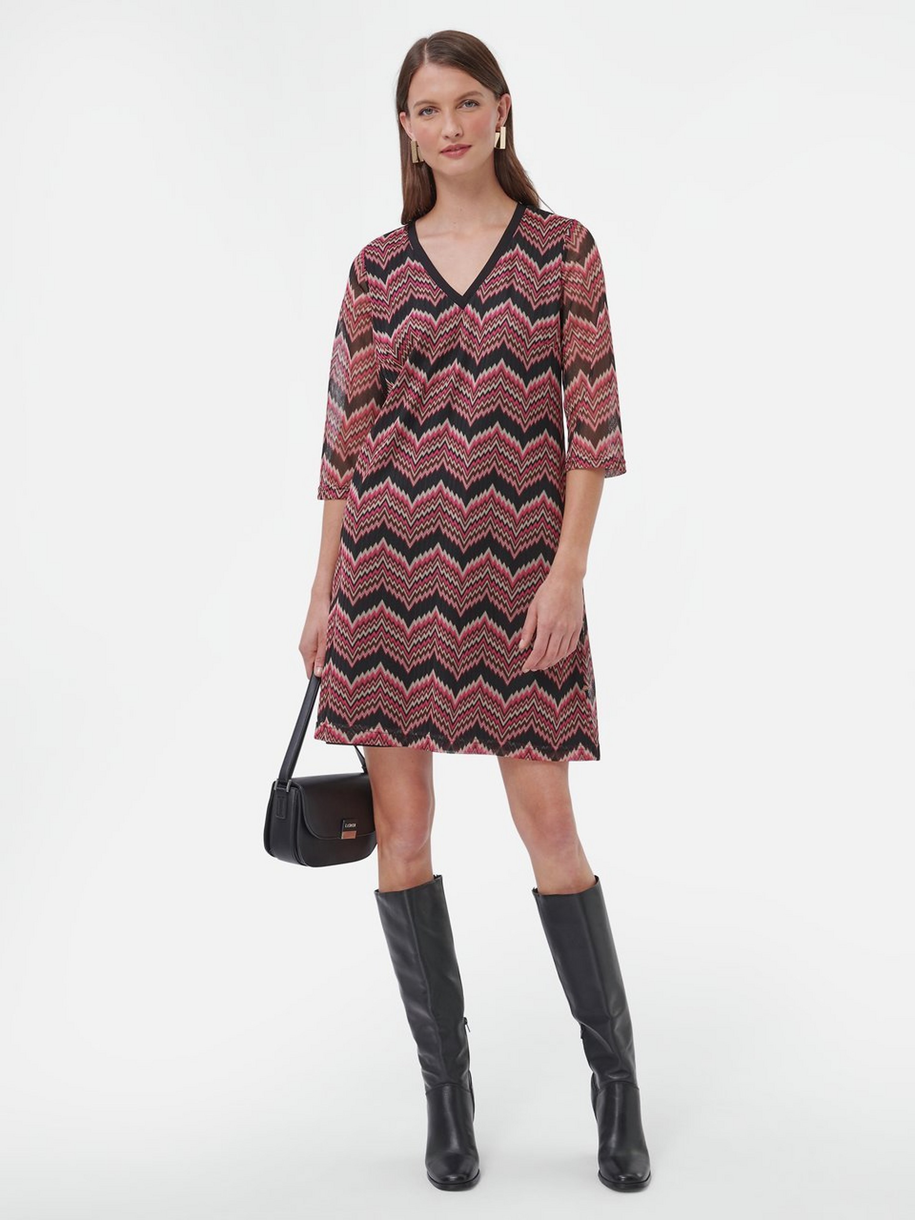 Kleid mit V-Ausschnitt