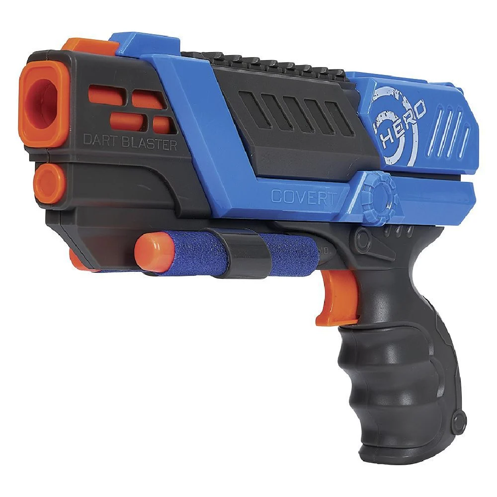 Pistolet + 4 fléchettes en mousse