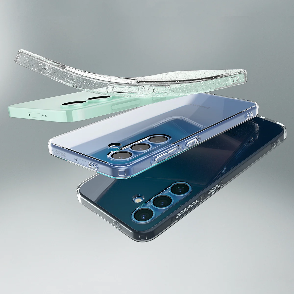 Samsung Galaxy S25  Plus Liquid Crystal Case Gummi Hülle (ACS08974) - Crystal Clear (Transparent)