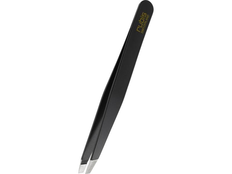 Rubis Pinzette Pinzette schräg Inox schwarz, 1 Stück Pinzette schräg