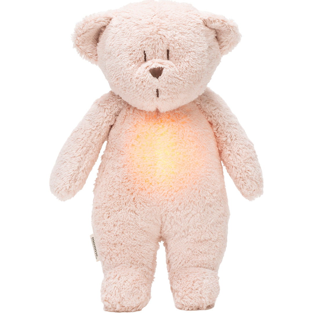 Moonie 2.0 next gen knuffelbeer met nachtlamp rose natur