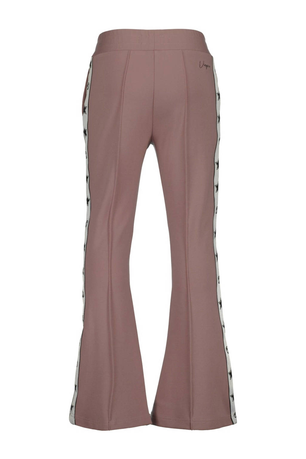 Vingino flared broek Sari met zijstreep lila
