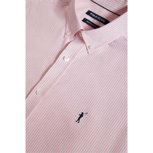 Polo Club - RIGBY GO SHIRT STRIPES OXFORD Rosa