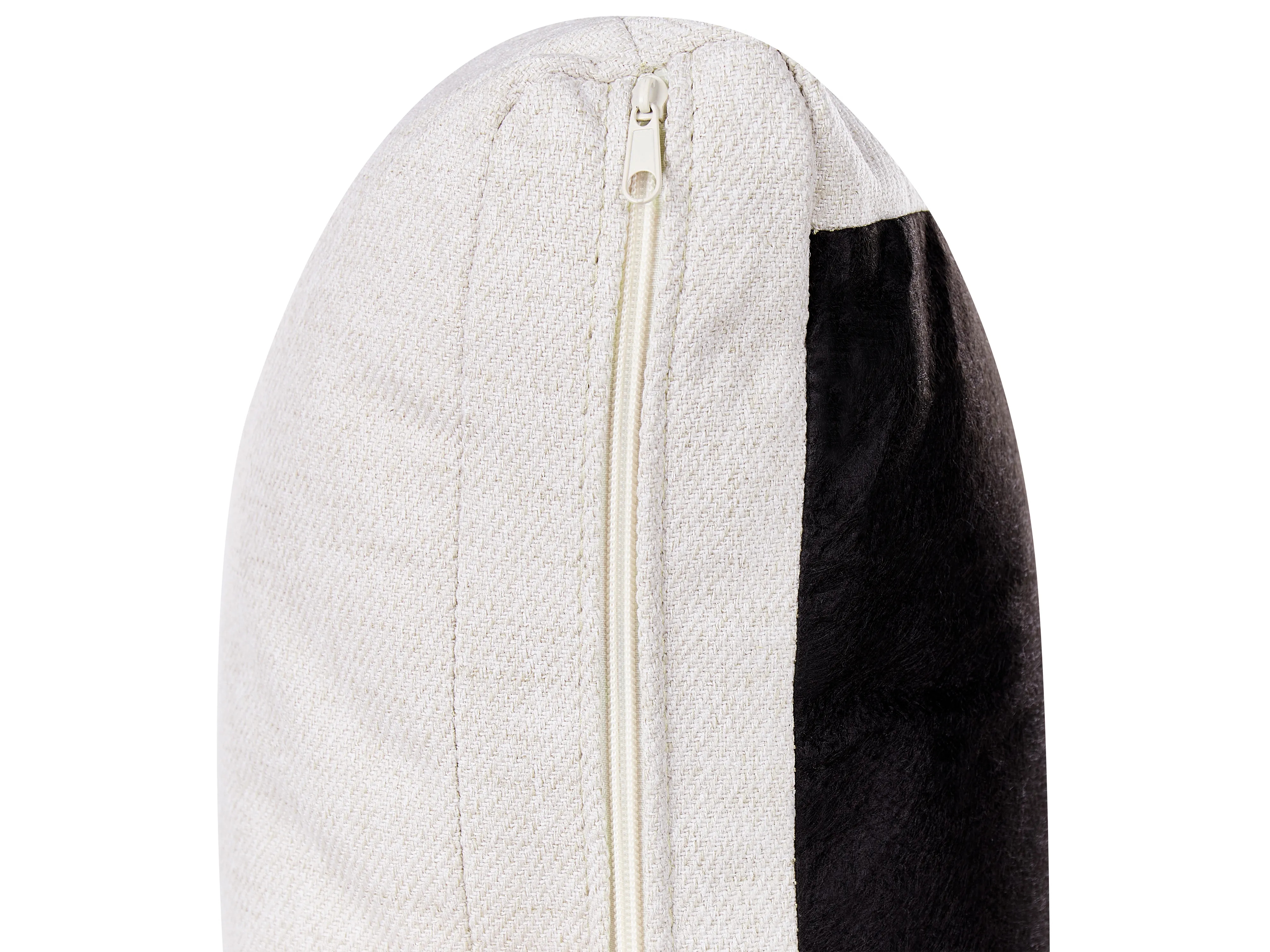 Bank 3-zits KANSSELI Stof Lichtbeige