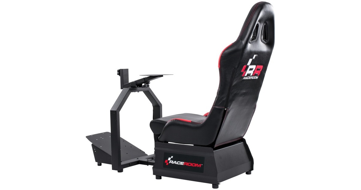 RaceRoomGame Seat RR 3055 racing simulator  (Zwart/rood)