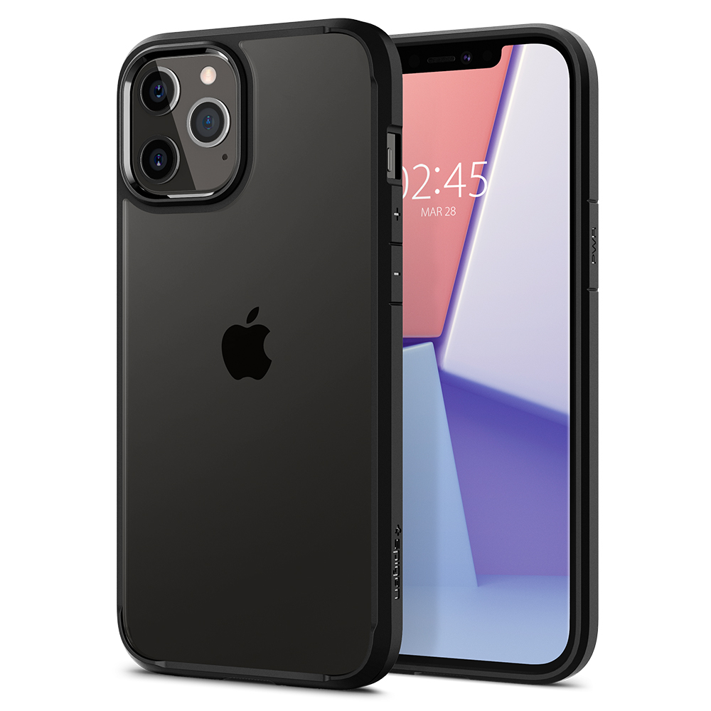 iPhone 12 / iPhone 12 Pro Ultra Hybrid Case Hülle (ACS01703) - Schwarz / Transparent