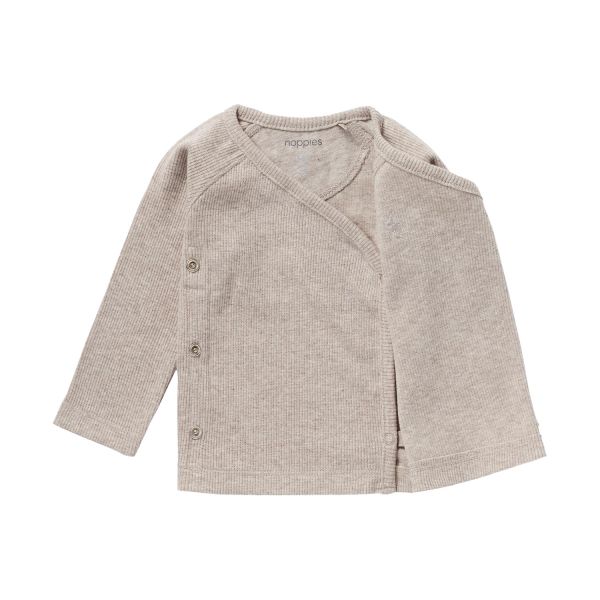 Noppies Rib Nanyuki Shirt Taupe Melange Mt. 44
