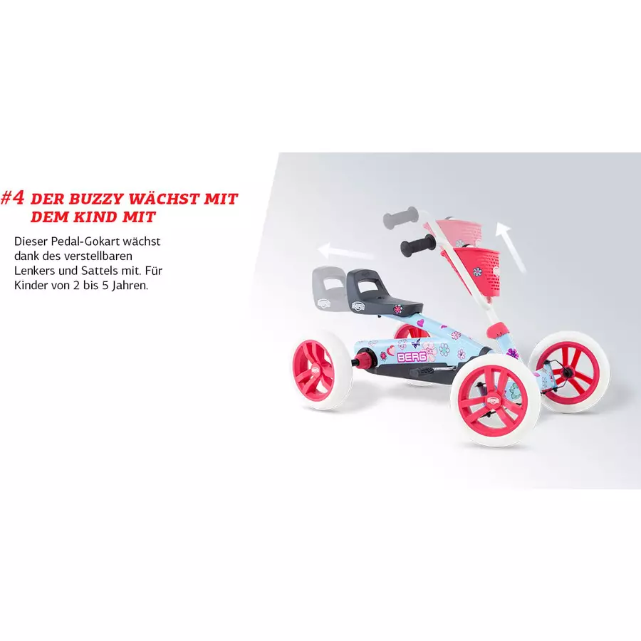 BERG Pedal Go-Kart Buzzy Red-Black - Sondermodell - Limitiert