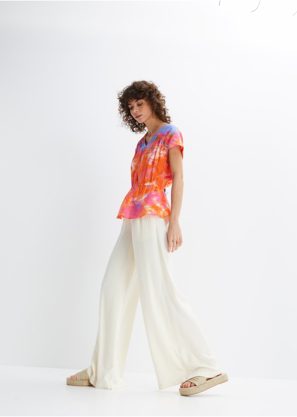 Top-blouse imprimé