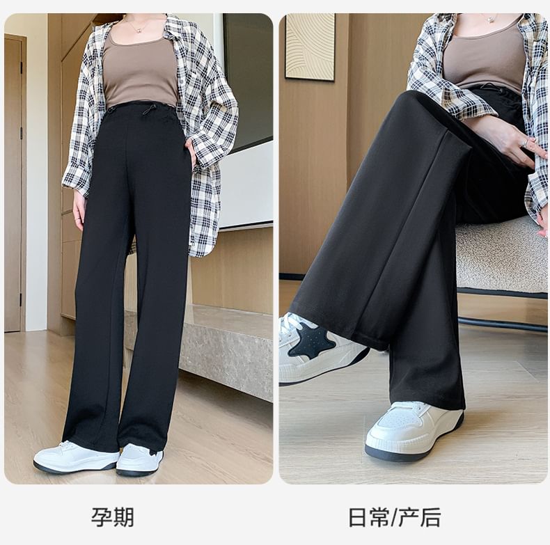 Empressa - Zwangerschapsbroek met hoge taille en wijde pijpen