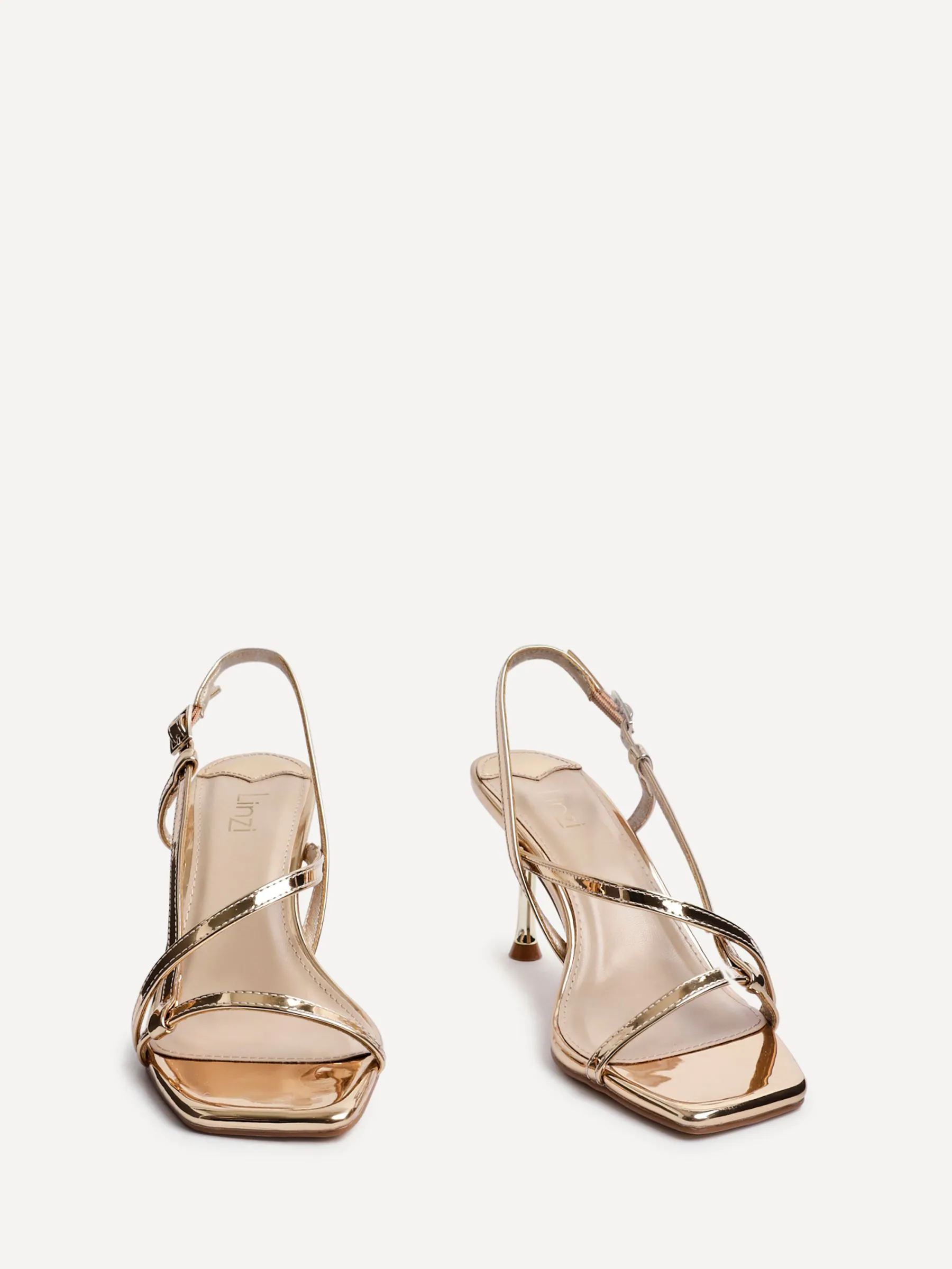 Linzi Midnight sandalen met hak en bandjes