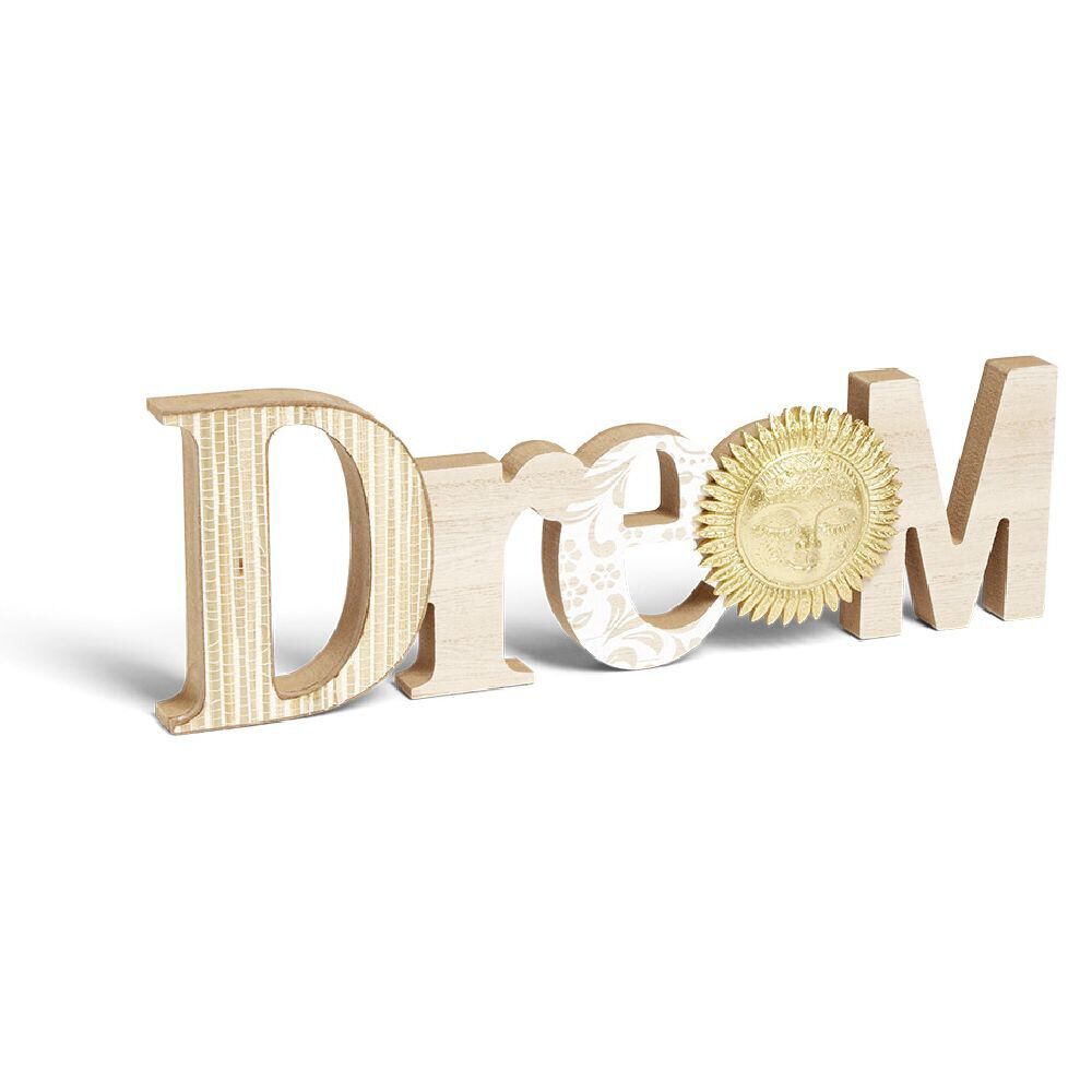 Mot DREAM en bois à poser