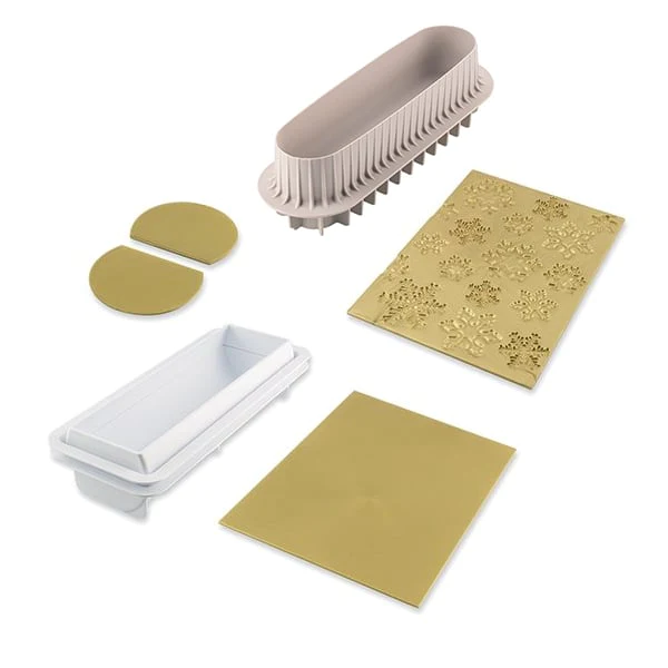 Kit pour bûche glacée Frozen et moule à insert Silikomart