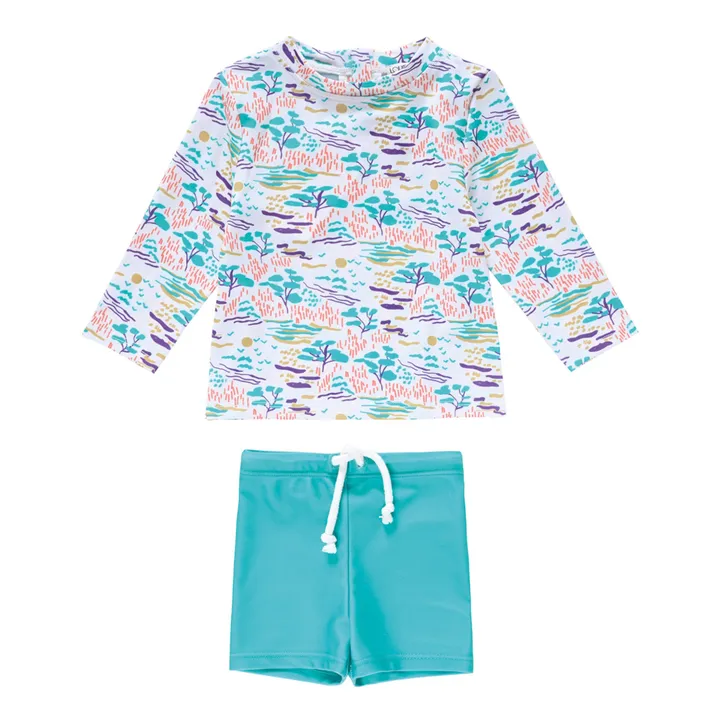 Louise Misha Ensemble Anti-UV Agik | Bleu Vert