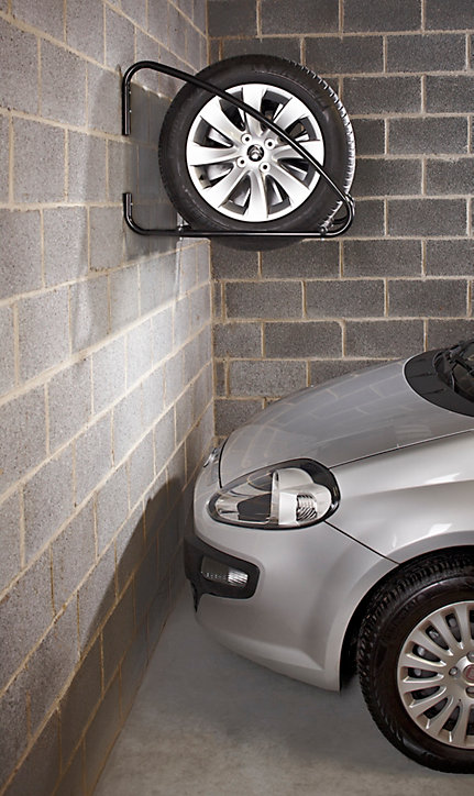 Support de rangement mural pour pneus Mottez noir
