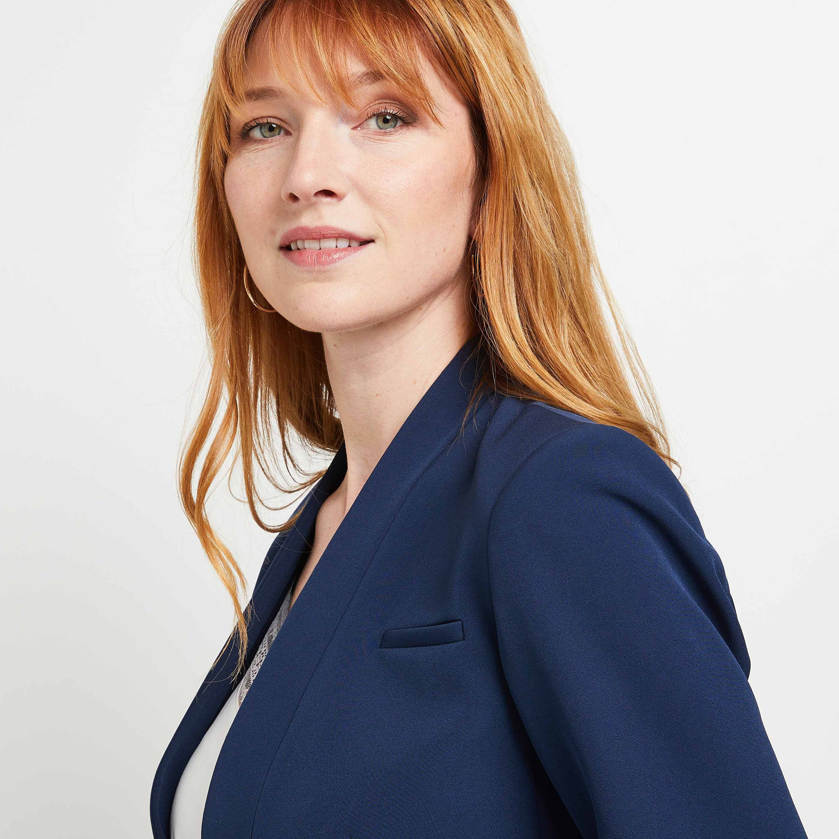 Veste de tailleur structurée - MARINE