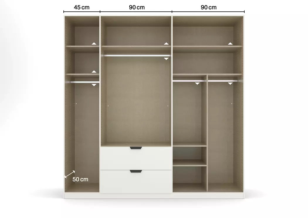 Kleiderschrank Ragona-Spin 226 x 229 cm