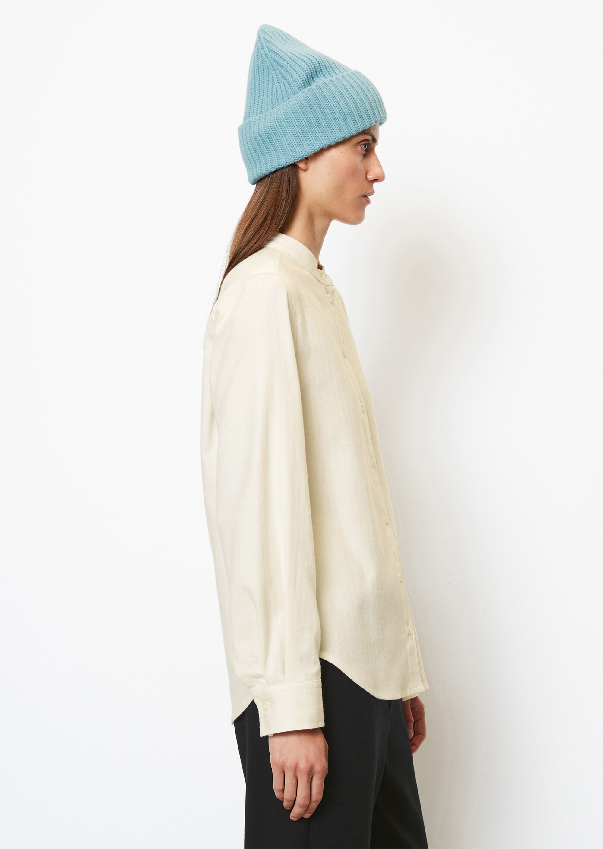 Flanell-Langarm-Bluseaus softer Herringbone-Qualität