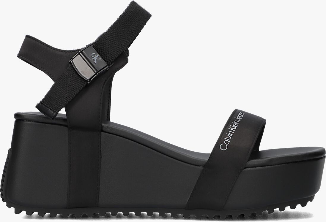 CALVIN KLEIN zwarte calvin klein sandalen wedge block
