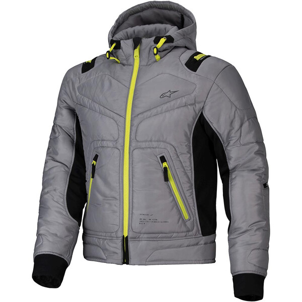 Alpinestars - Blouson Mohobbs Waterproof Gris / Jaune fluo