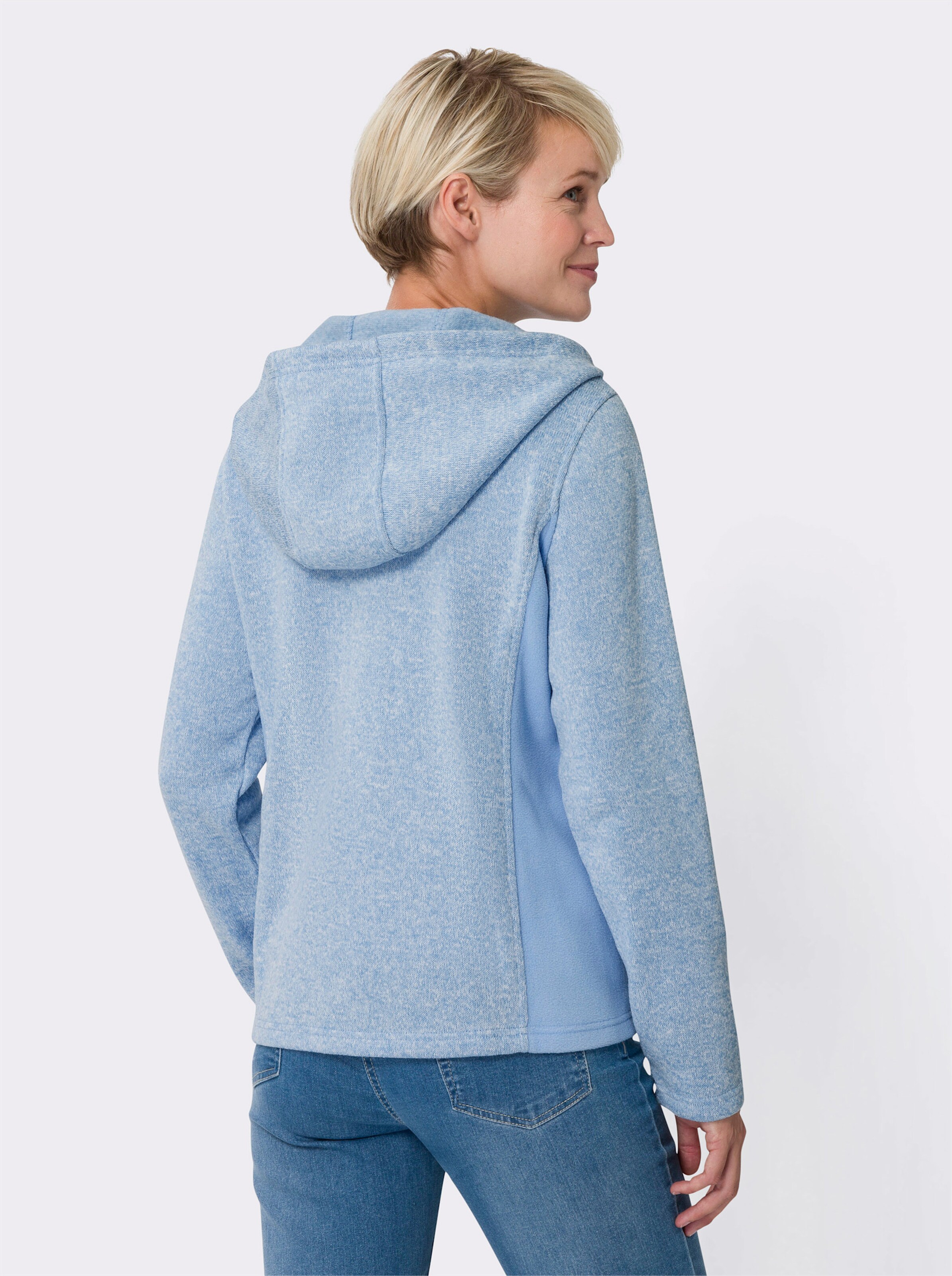 Strickfleece-Jacke