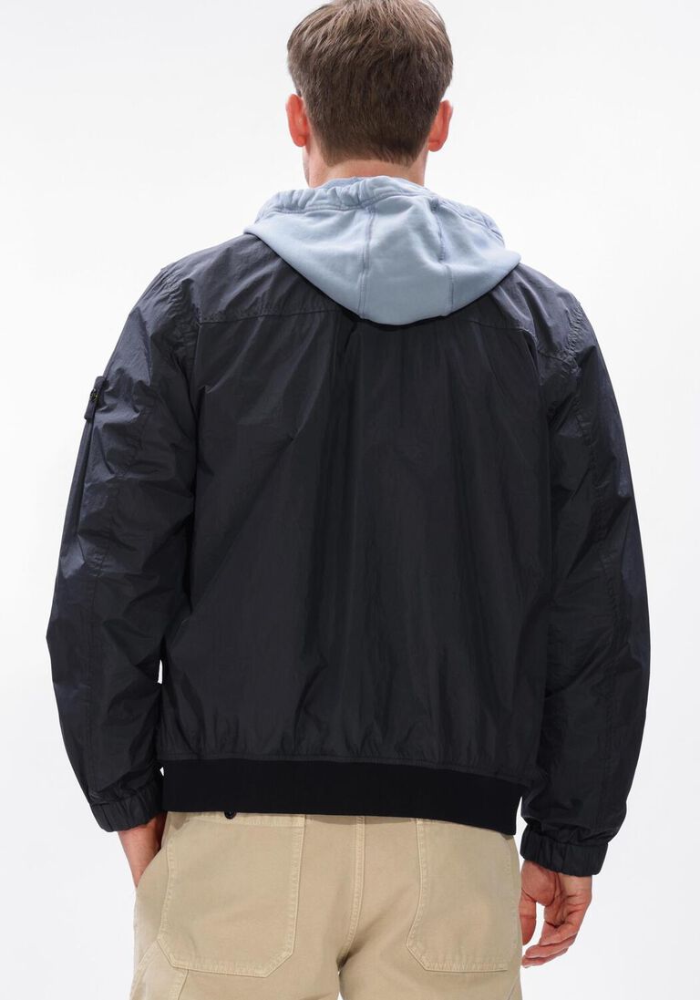 donkerblauwe stone island gewatteerde jas jacket s0a23