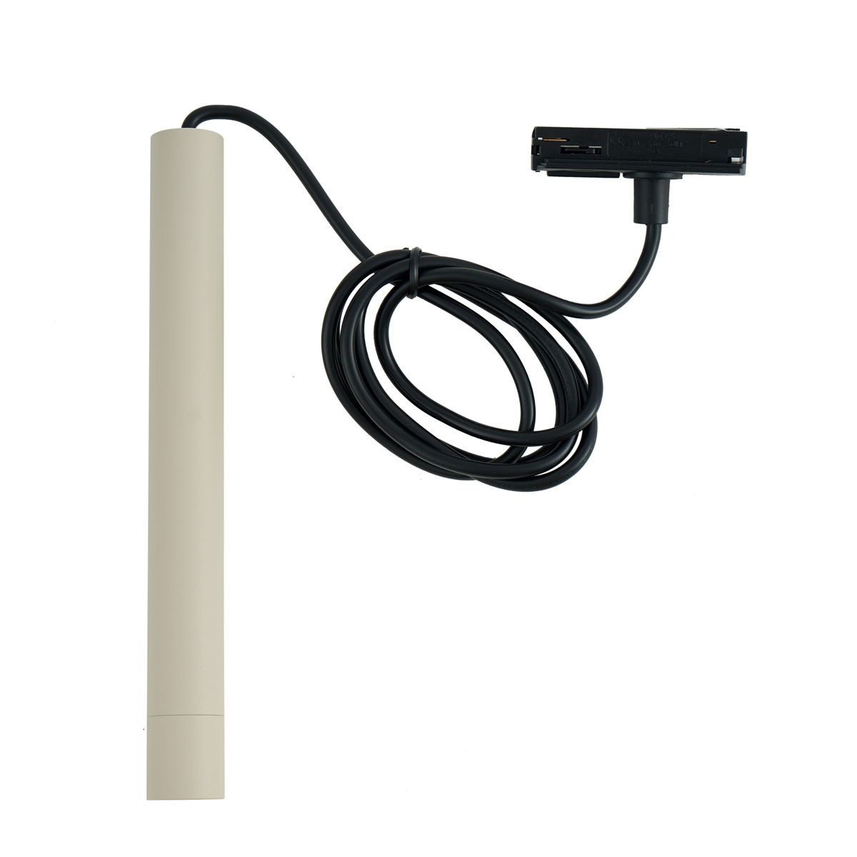Moderne hanglamp beige met zwart voor railsysteem 1-fase - Iconic Frini