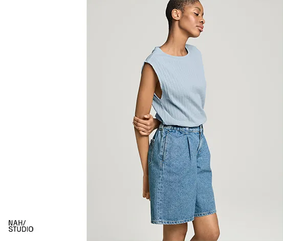 NAH/STUDIO Bermuda-Shorts | recycelte Baumwolle