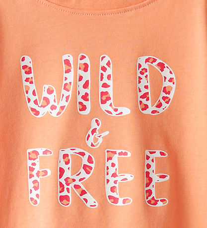 Name It T-Shirt - Noos - NkfVanaya - Papaya Punch/Wild & Gratis