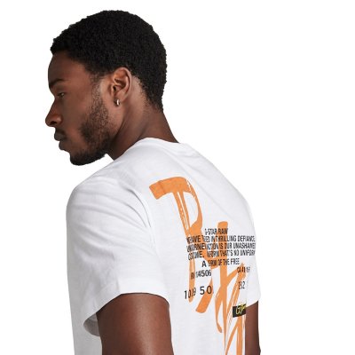 Tee-shirt à manches courtes homme Back Gr Lash R T BLANC G-STAR