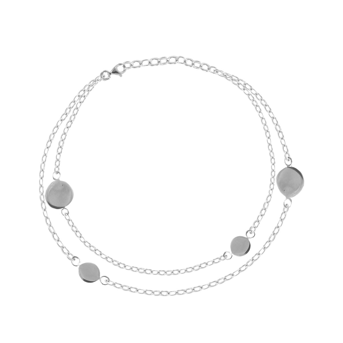 Bracelet en argent 925 rhodié