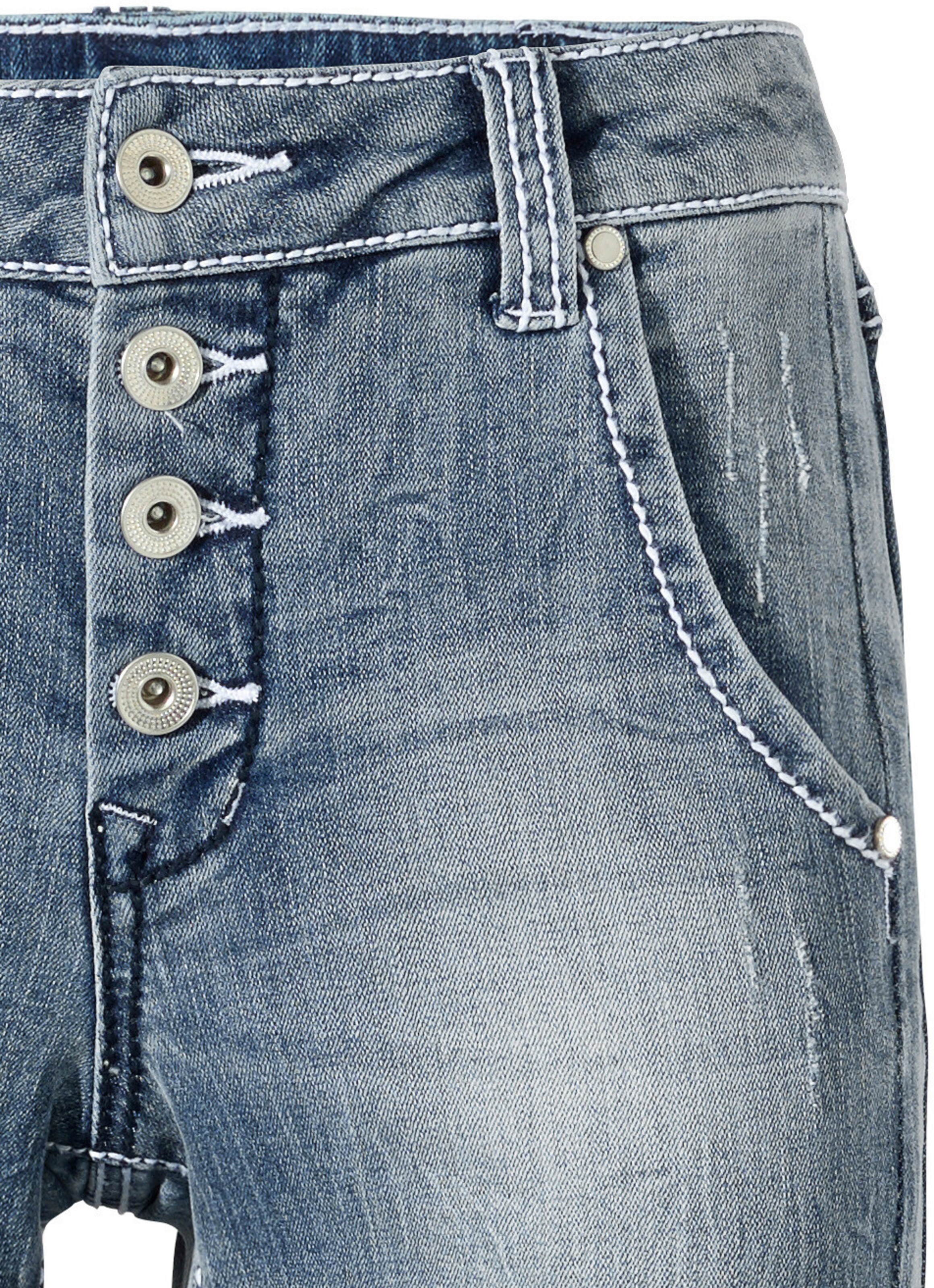 heine Boyfriend-Jeans in bleached