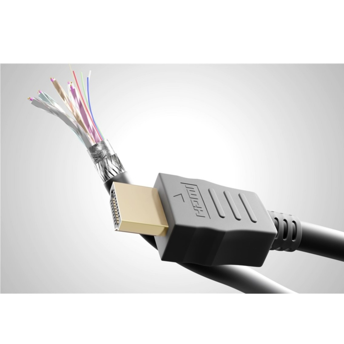 (5m) Ultra Highspeed 3D / 8K FullHD HDMI 2.1 Kabel mit Ethernet Audio/Video Verbindungskabel (52766) - Schwarz