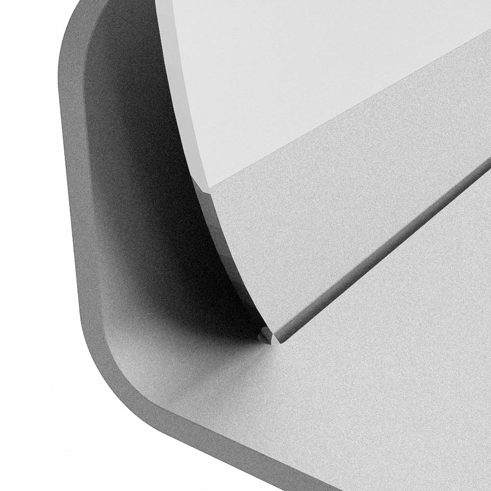 Mondiaz Spot spiegel rond Ø50cm met planchet plata