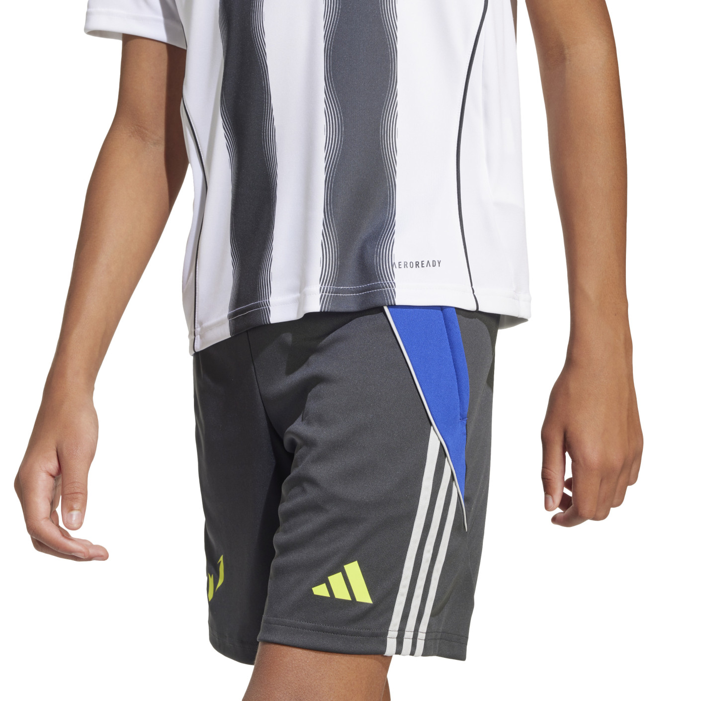 Adidas Messi Trainingsshirt Kids Wit Donkergrijs Neongeel